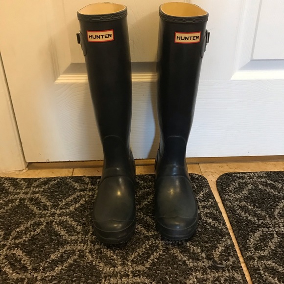 Hunter Classic Tall Rubber Boots Black